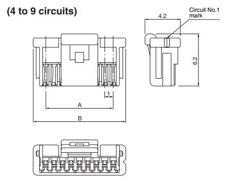 JST Series NSH Connector: NSHR09VS