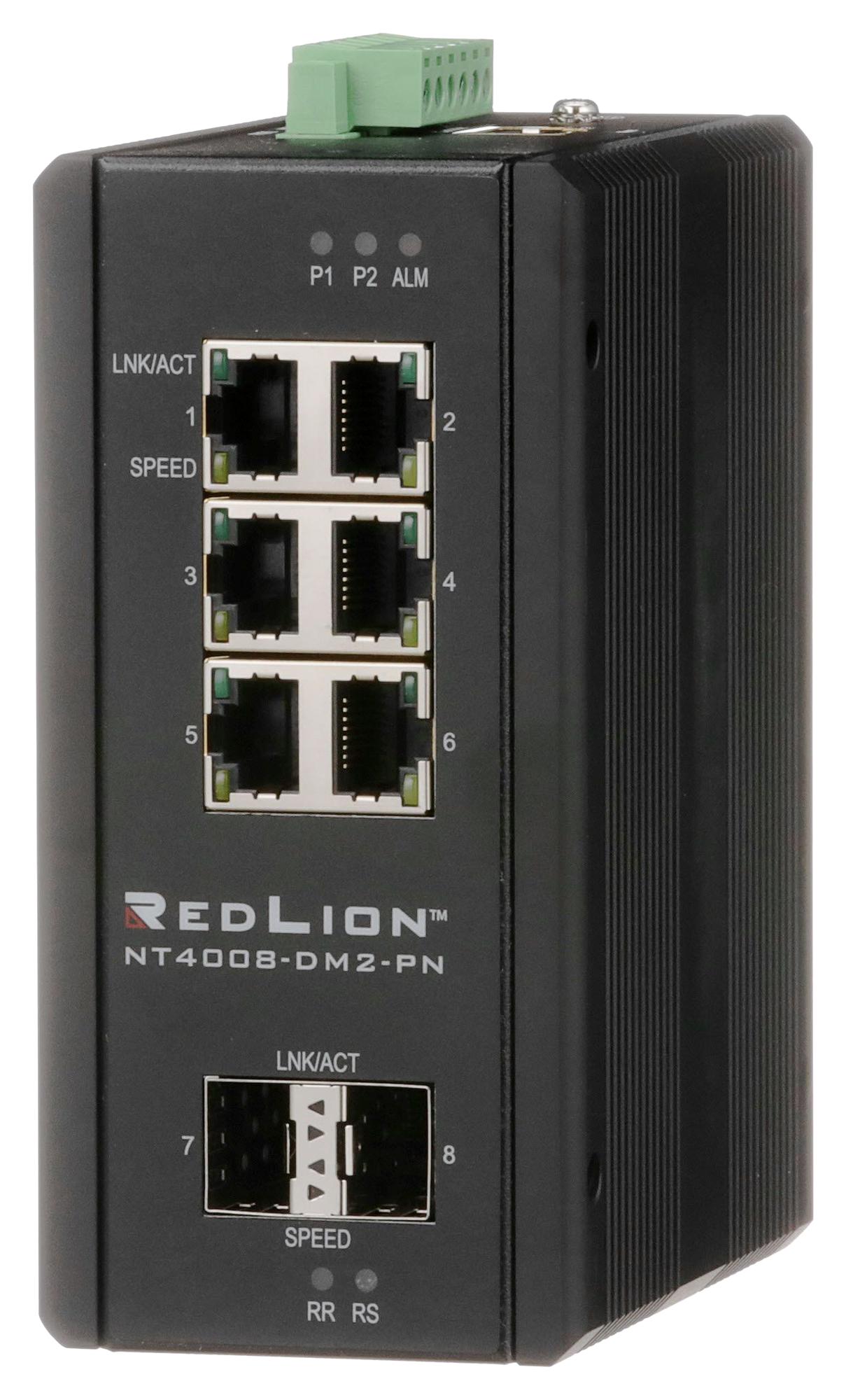 Buy Red Lion NT4008DM2PN Industrial Gigabit Managed Switch Online