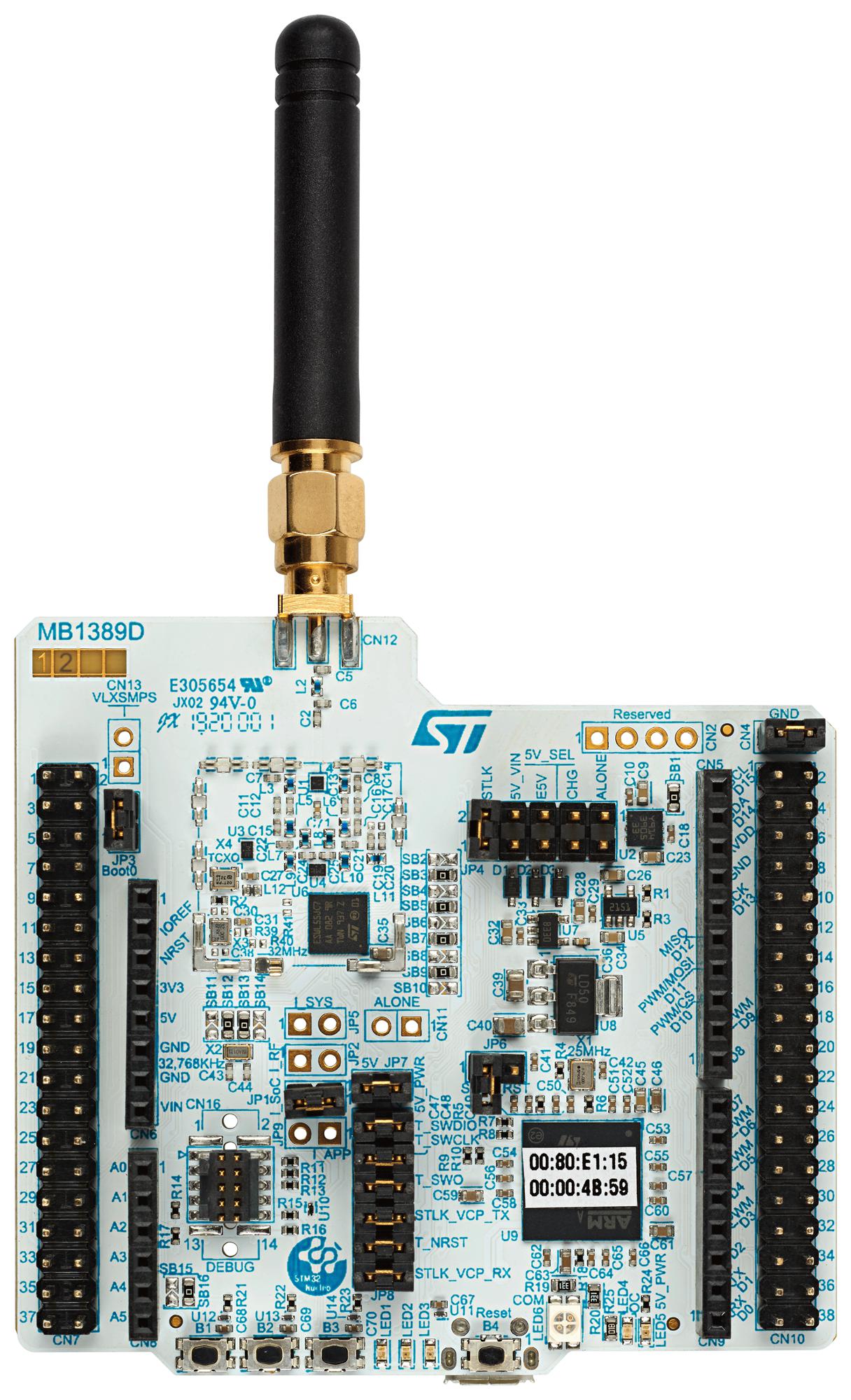 STMicroelectronics NUCLEO-WL55JC – Reliable LPWAN Development Board for Industrial Applications
