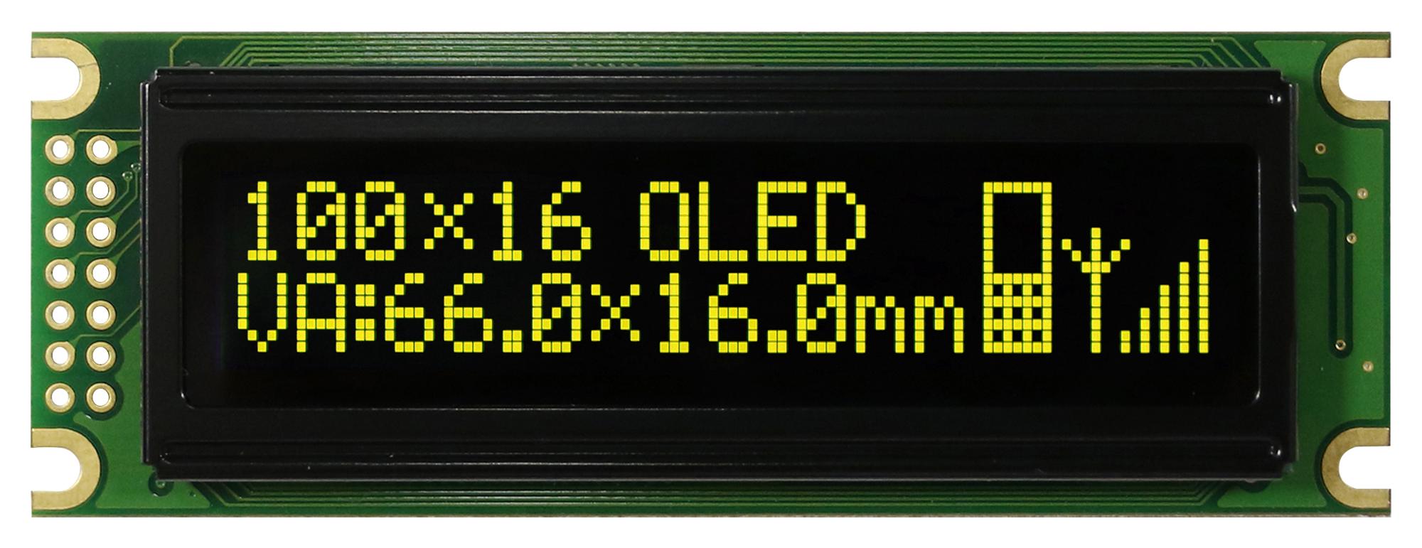 Vishay Series OLED-100H016D Graphic OLED Display: O100H016DLPP5N0000