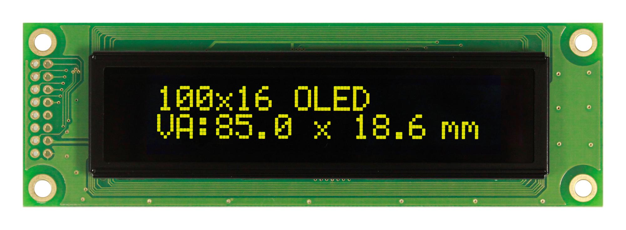 VISHAY Series OLED-100H016F Graphic OLED: O100H016FLPP5N0000