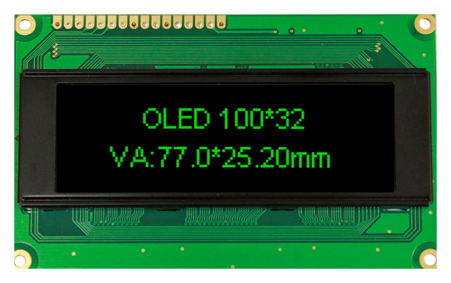 Vishay Series OLED: 100x32 Dot Graphic Display O100H032BGPP5N0000