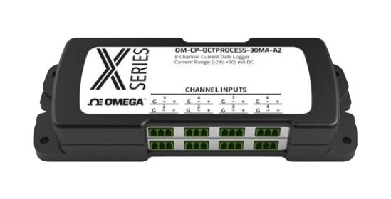 Omega Series Current Data Logger: OM-CP-ProcessX 8-Channel 30mA