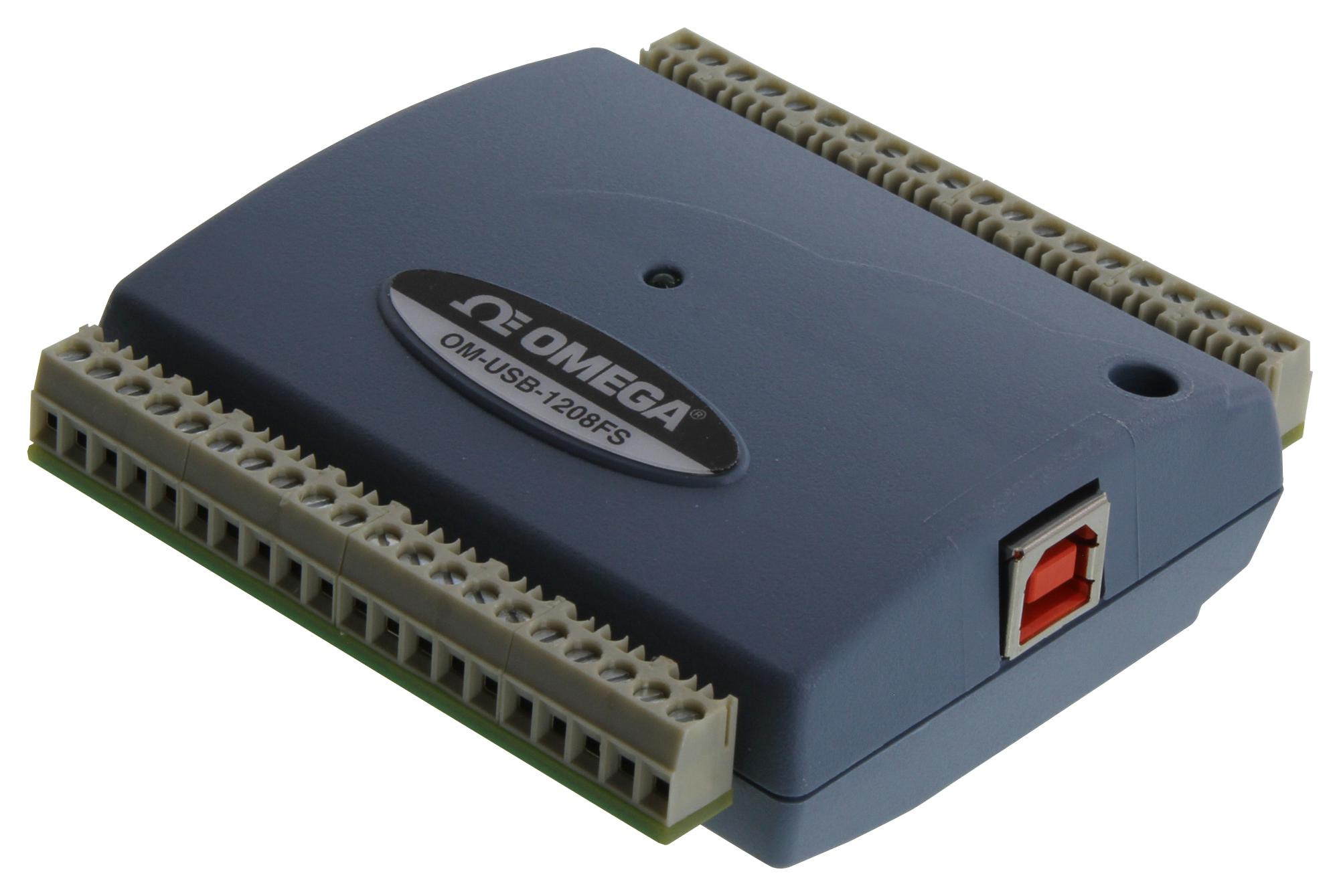 Omega Series OM-USB-1208FS: 12-bit Voltage Input USB Data Acquisition Module