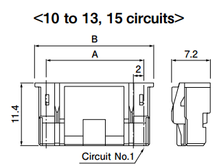 JST Series PAF Wiring Socket: PARP10VK