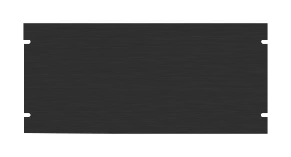 Hammond Series PBPA Aluminum Rack Panel: PBPA19005BK