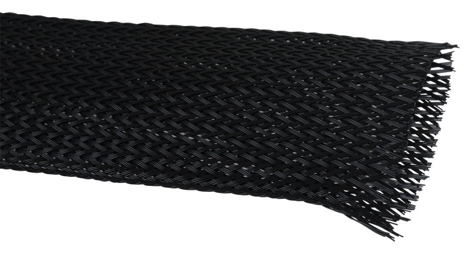 Buy Multicomp Pro Polyester Braided Sleeving Part Number PETL30BK50C Online