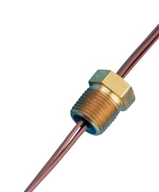 Brass Series PFT2 Vacuum Feedthrough: PFT2NPT2K