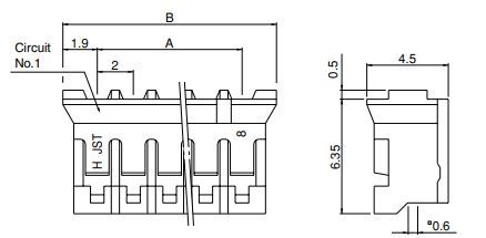 Cece Series Connector: 2mm Pitch 5 Positions RoHS Compliant: PHR5PK