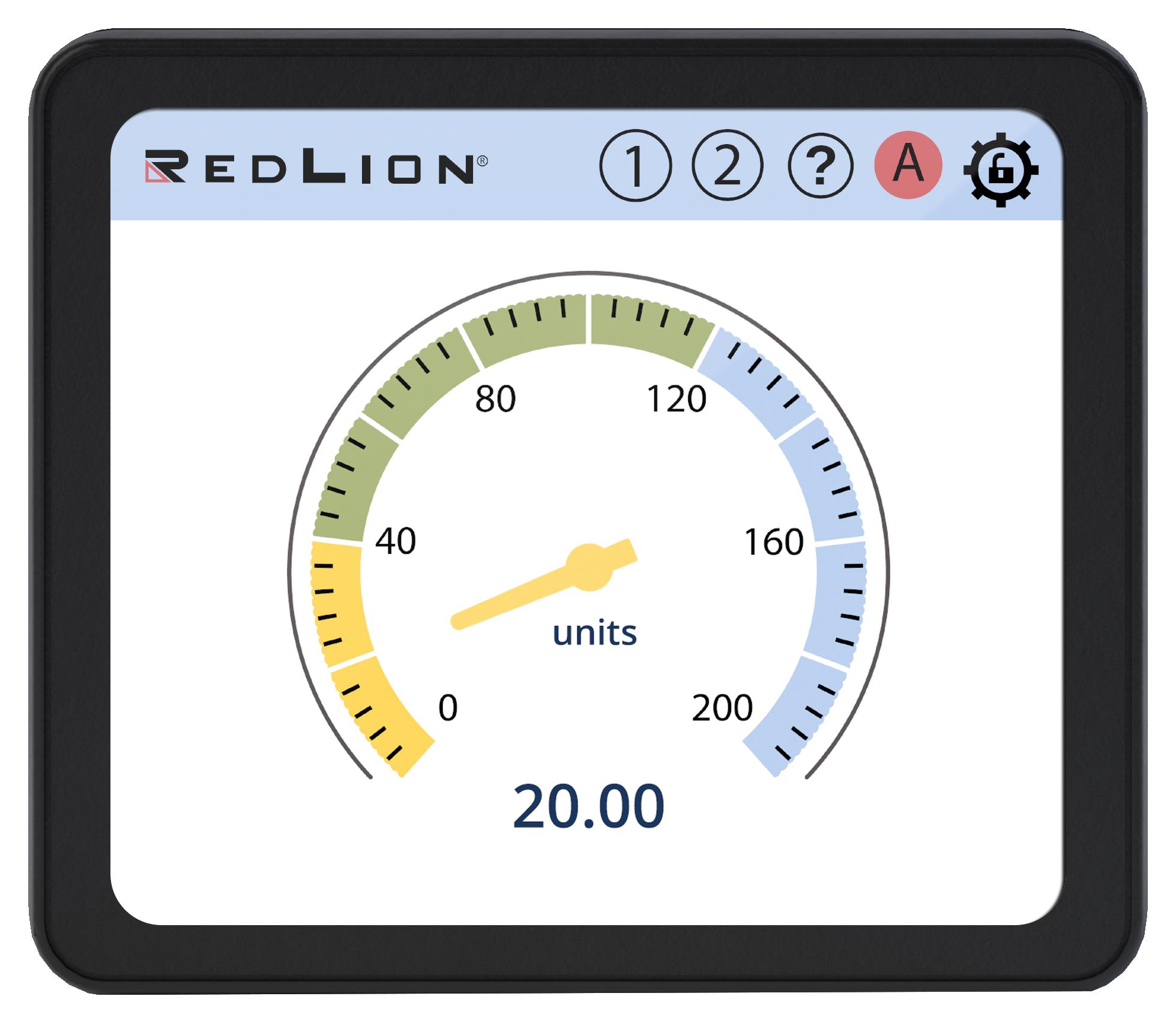 Red Lion Series PM-50 4 Digital Input Graphical Panel Meter: PM500D0301600F00