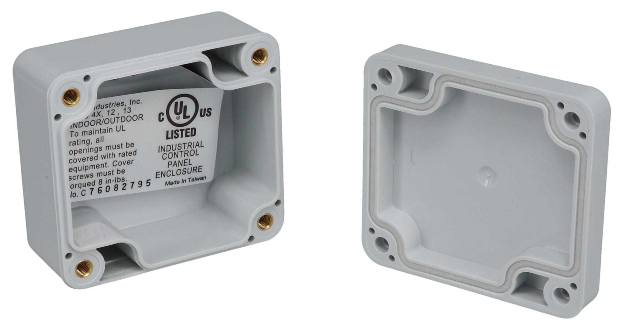 Bud Industries Series PN1320 Enclosure: NEMA 6P/IP68 Rated Polycarbonate Box