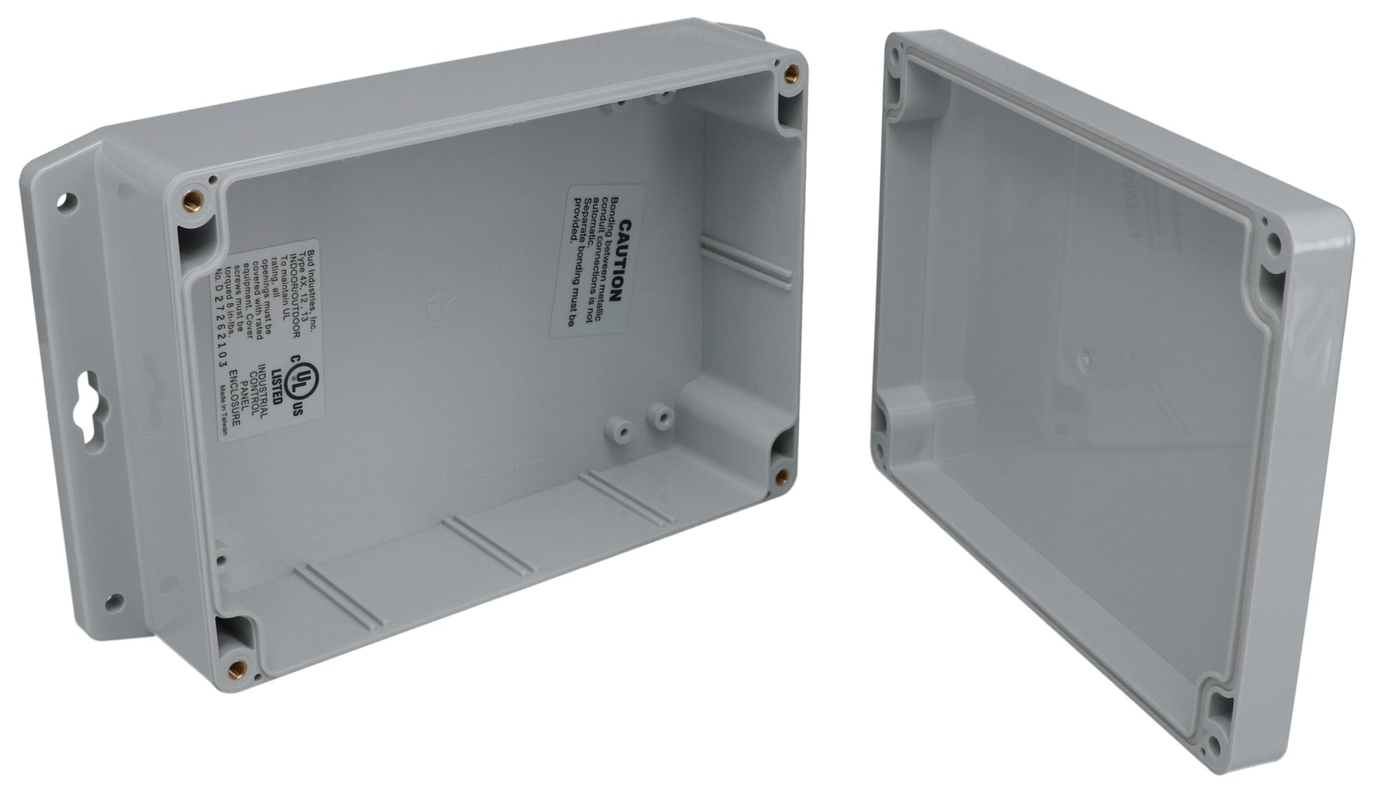 Buy Bud Industries IP68 NEMA 6P Waterproof Enclosure Part Number PN1324AMB Online