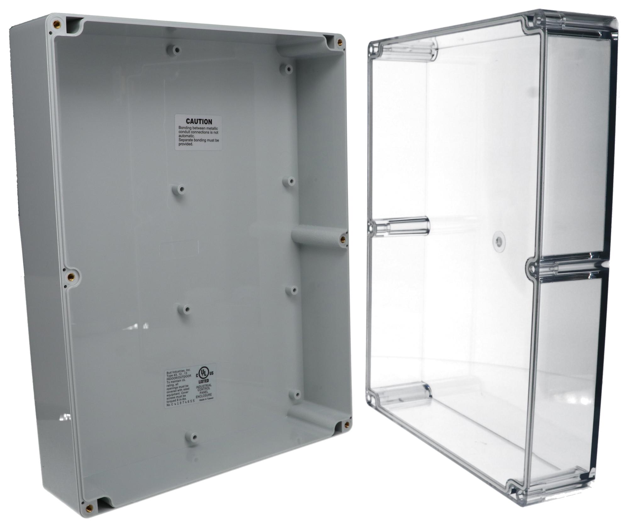 Bud Industries Series PN: IP68 Polycarbonate Enclosure PN1343AC