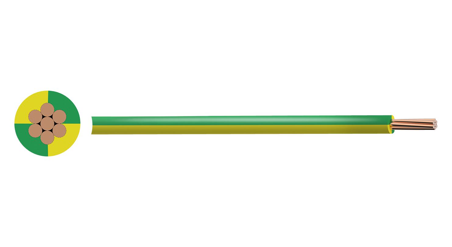 Multicomp Series PVC Insulated Conduit Wire: PP6491X150MMGY
