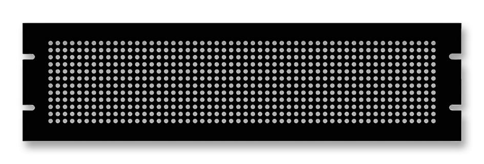 Buy Hammond Manufacturing Perforated Steel Rack Panel Part Number PPFS19003BK2 Online