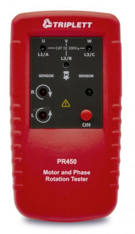 Triplett Series PR450 Motor and Phase Rotation Tester: PR450