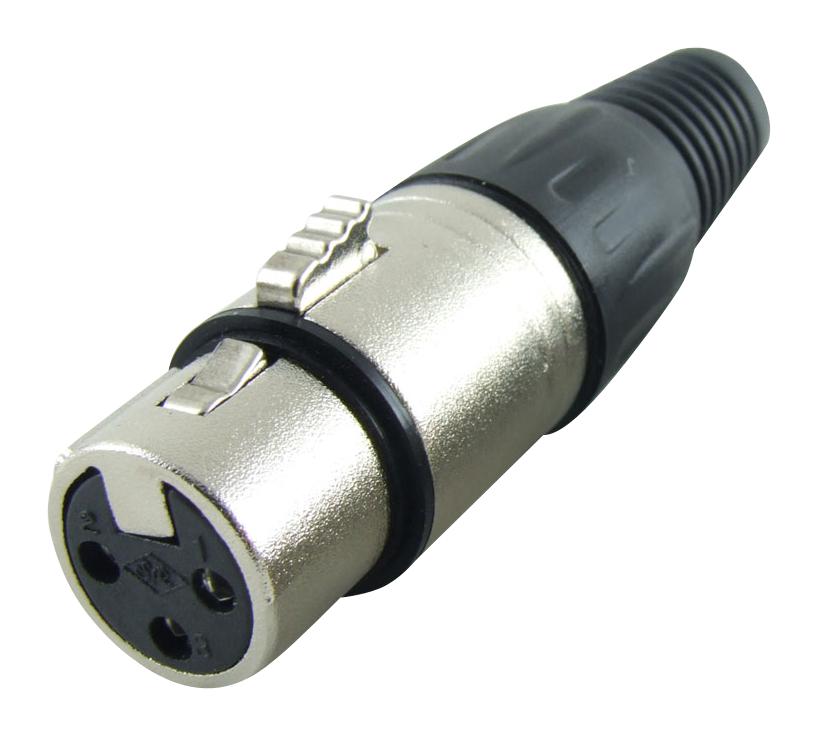 Multicomp Pro 3P XLR Female MIC Connector – Reliable Audio Connector for Industrial Applications