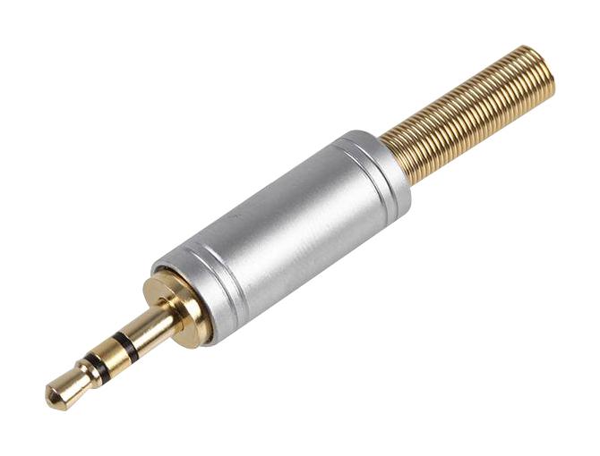Premier Farell 3.5mm Stereo Plug with Strain Relief – Reliable Audio Connection for Industrial Applications