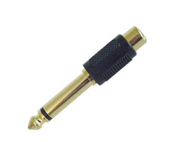 Multicomp Series Adapter: 6.35mm Mono Plug to RCA Phono Jack PS000143