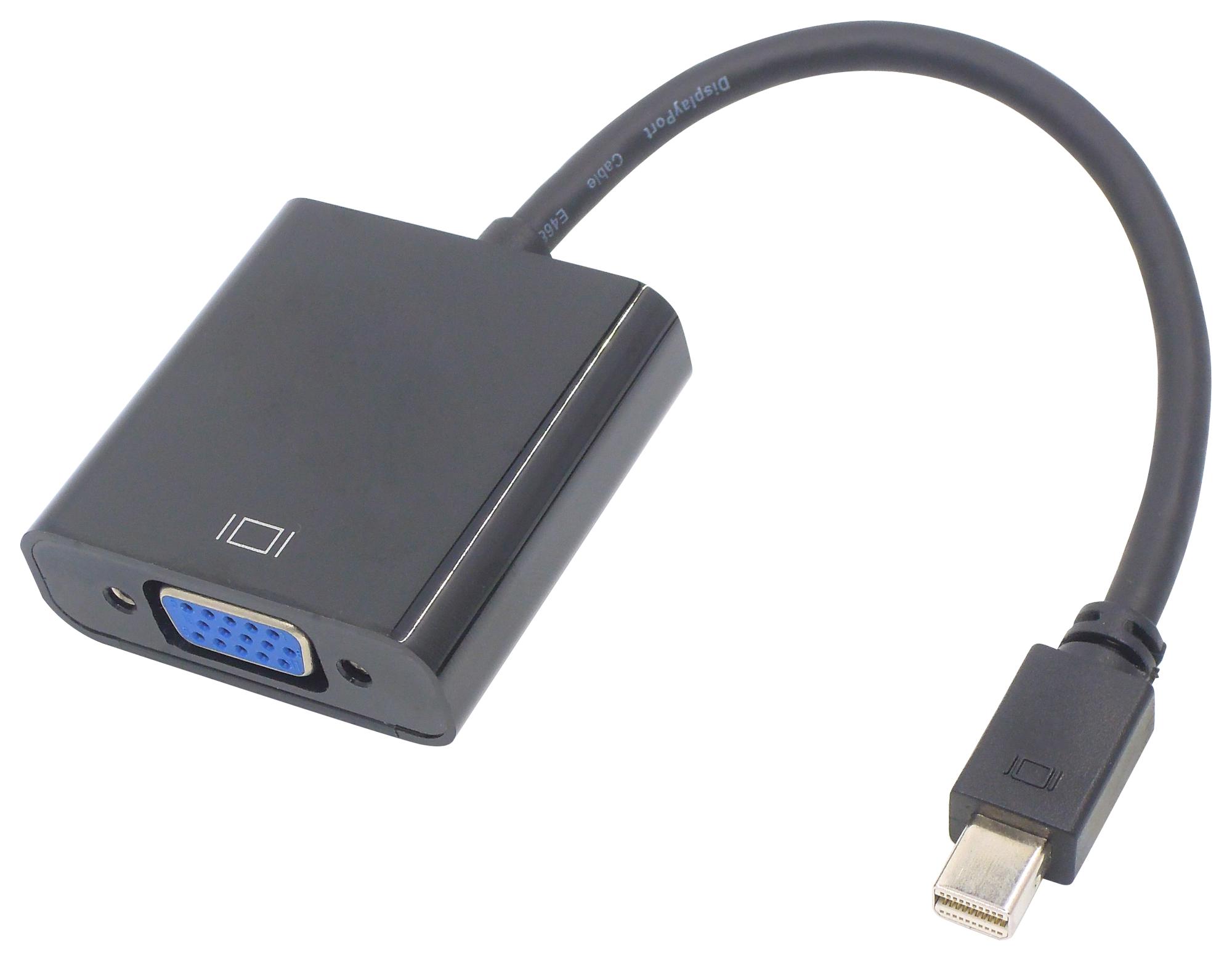 Multicomp Pro Series Mini DisplayPort to VGA Adapter: PS000260