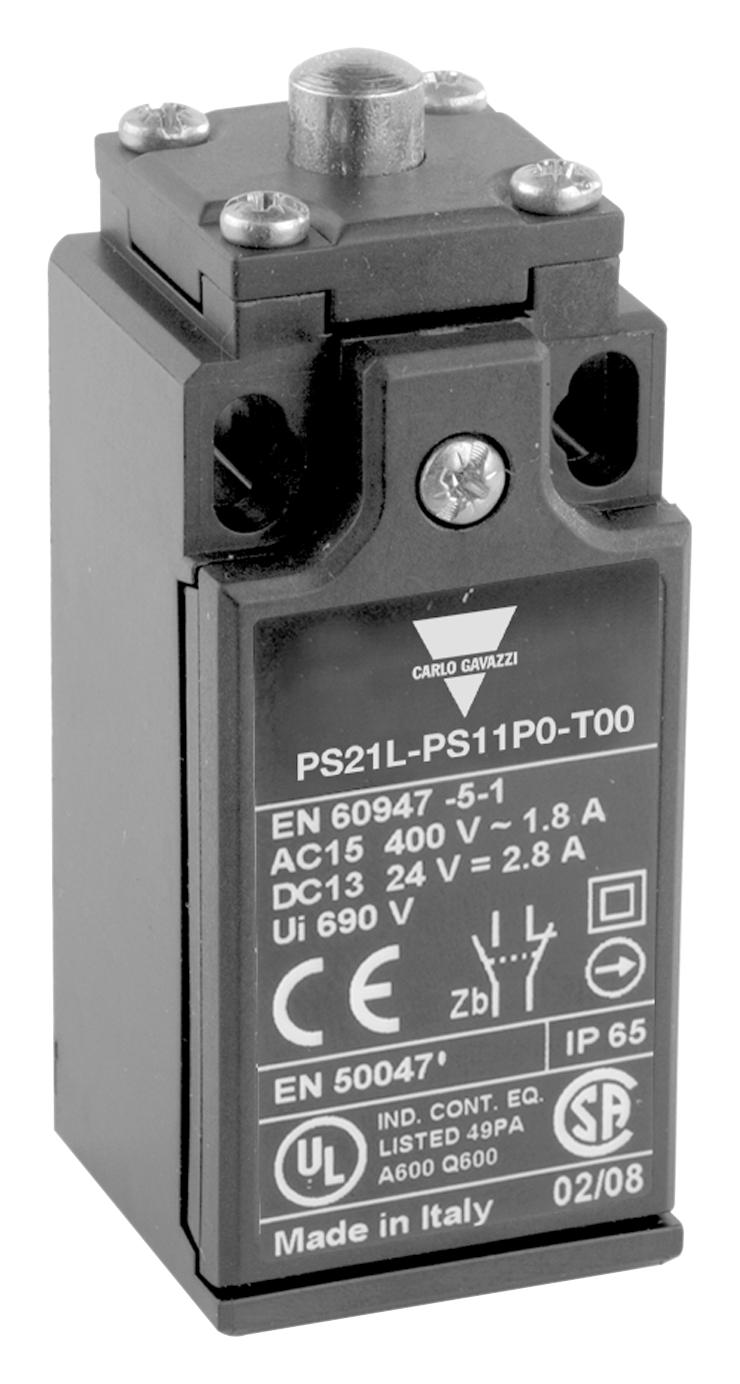 Carlo Gavazzi Series Safety Limit Switch: PS21SNT1109T00