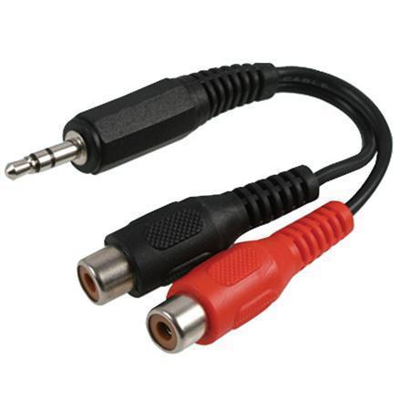 Multicomp Series Audio Cable: 3.5mm to 2 RCA Jacks PSG03095