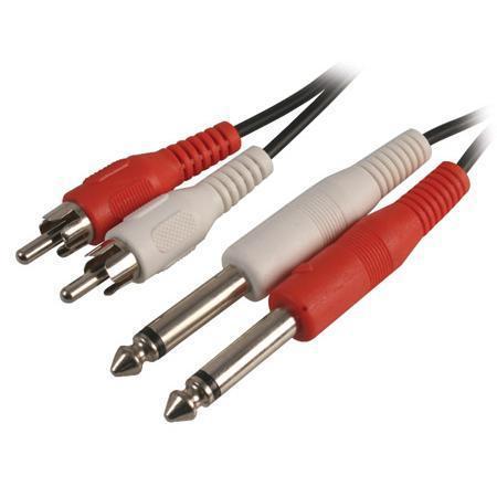 Pro Signal PSG03286 – Reliable Dual RCA to 1/4-inch Audio Cable for Industrial Applications