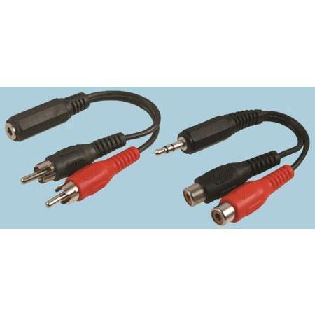 Multicomp Pro PSG03482 – Reliable Stereo to RCA Adapter for Audio Signal Conversion