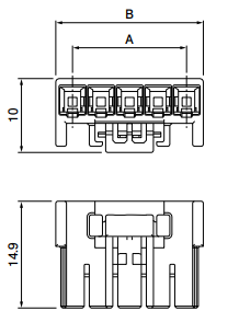JST Series PSI Connector Socket: PSIP03VRC