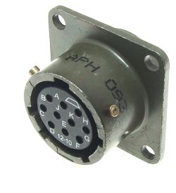 Amphenol Series PT02 MIL-C-26482 Solder Connector: PT02A1210P