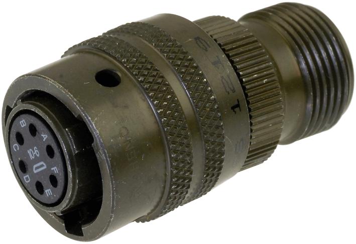 Amphenol Series PT: PT06A10-6S Miniature Cylindrical Connector with 6 Contacts