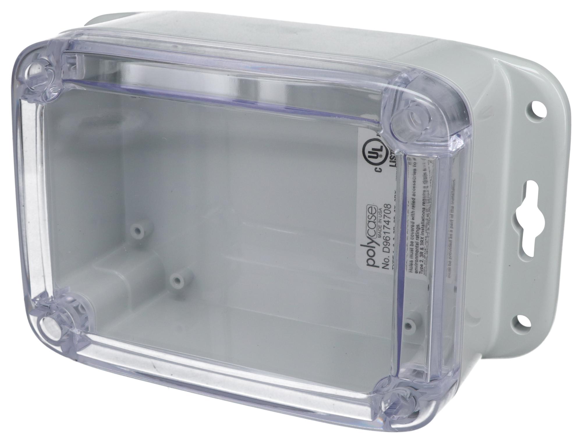 Bud Industries Series PU Enclosure: IP68 Waterproof Polycarbonate Case for PU16536C