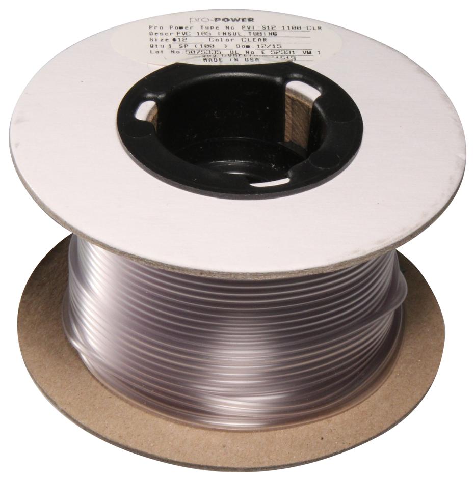 Buy DrO-POWER PVC Insulating Tubing Part Number PVIS121100CLR Online
