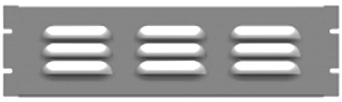 Buy Hammond Steel Louvered Rack Panel Part Number PVLL19010BK2 Online