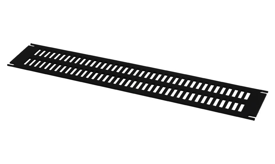 Hammond Series PVSA Slotted Aluminum Rack Panel: PVSA19003BK2