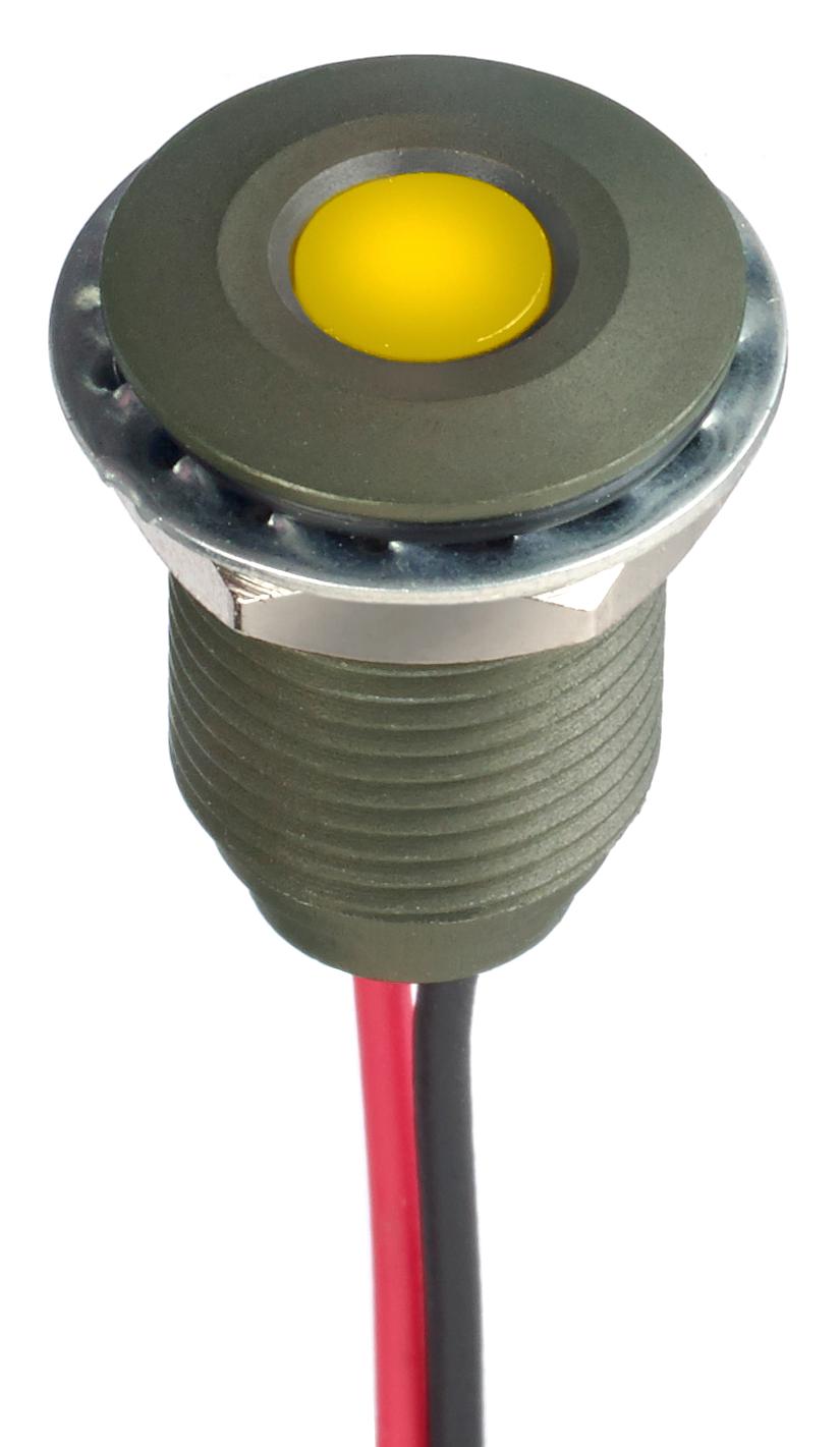 APEM Series Q10 LED: 10 mm Panel Mount Indicator PartNumber Q10F5AKXXY12E
