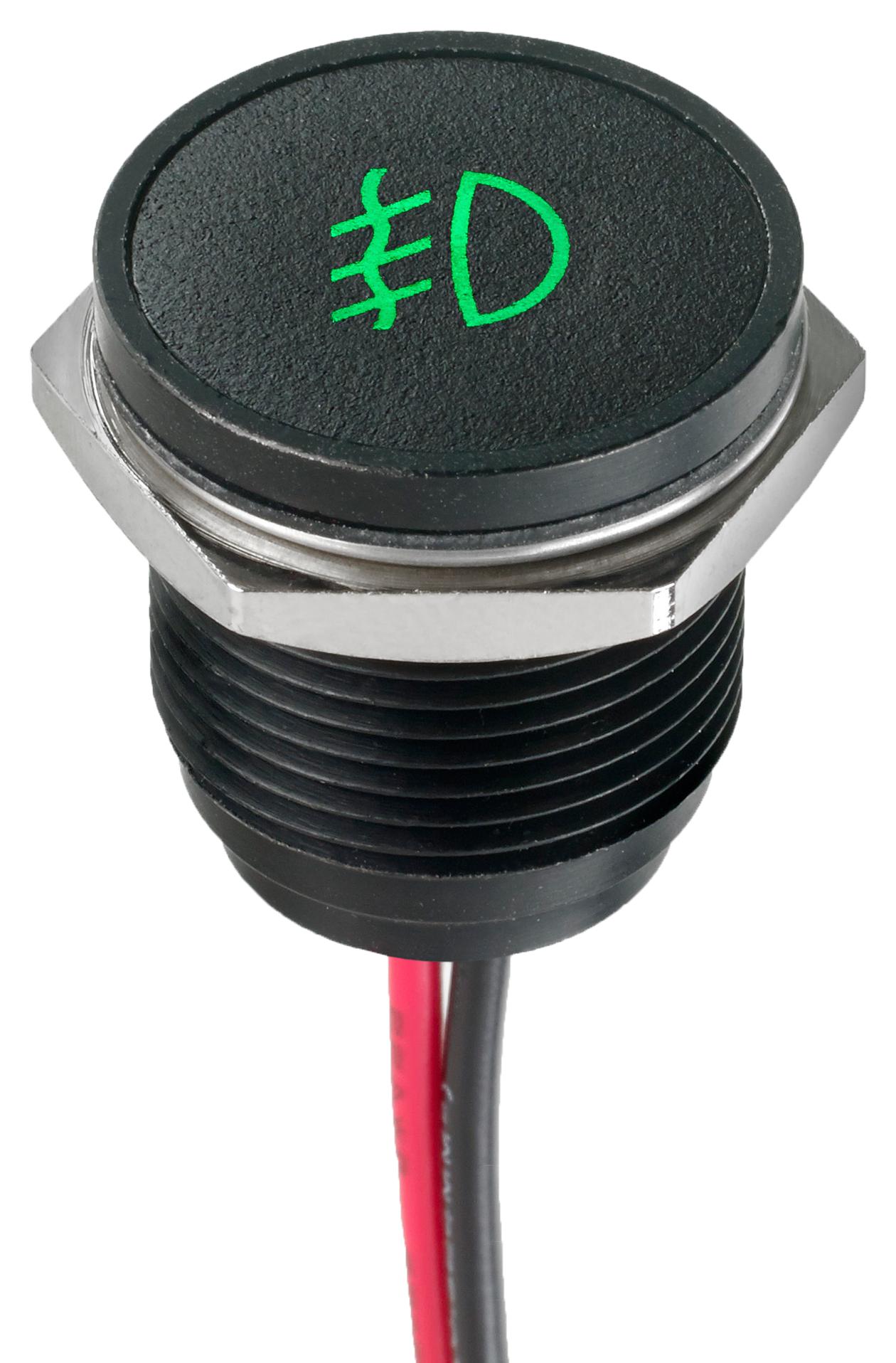 APEM Series Q16 LED Indicator: Q16F5BXXHG12E326