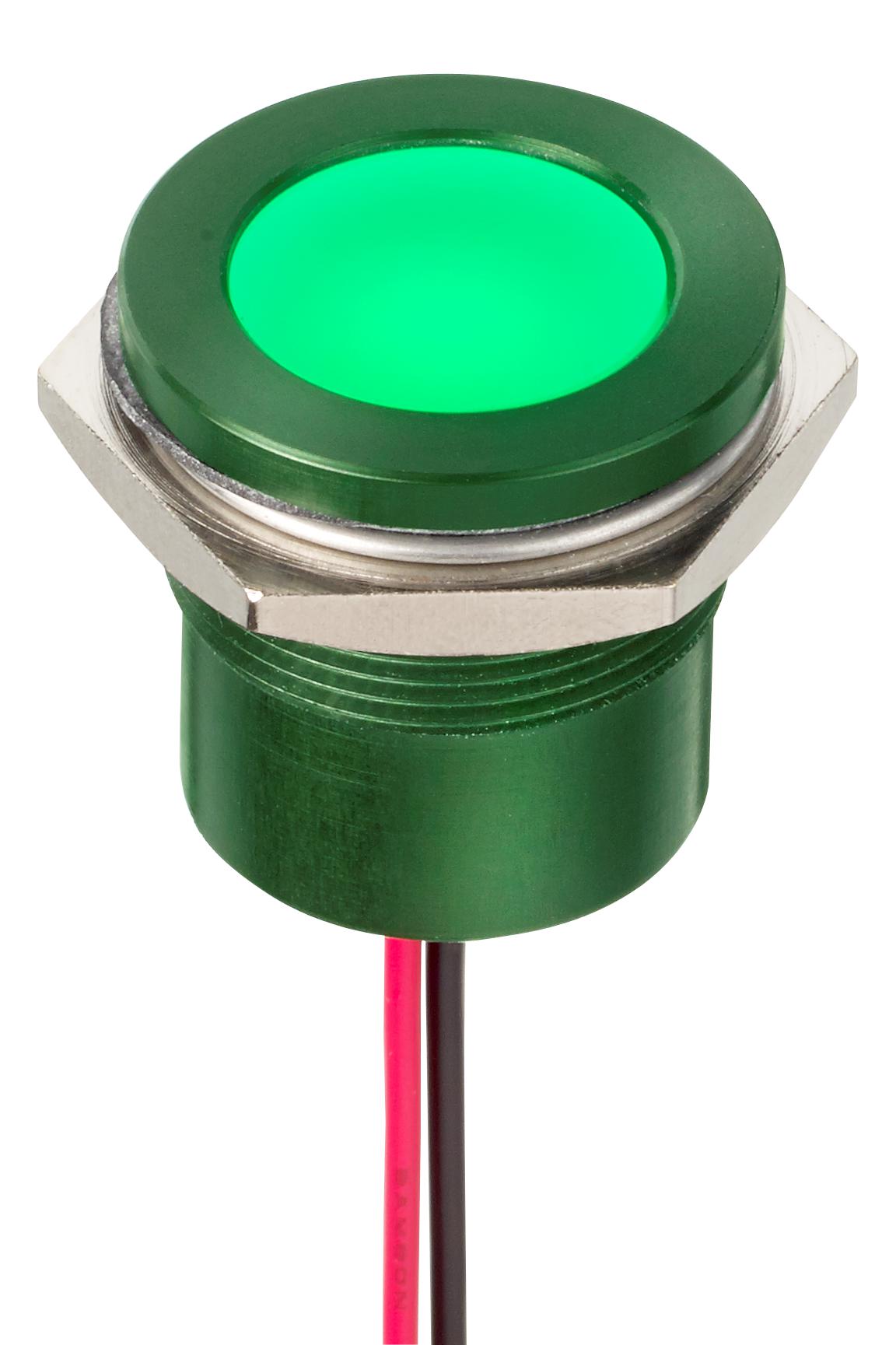 APEM Q22F5AGXXSG12E – Reliable Green LED Indicator for Industrial Applications