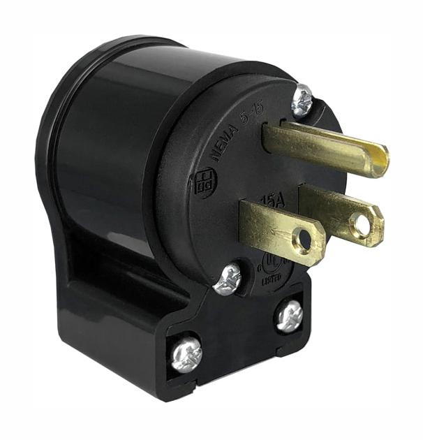 Q-710-RA QUALTEK ELECTRONICS NEMA 5-15P Angled Plug | myMectronic