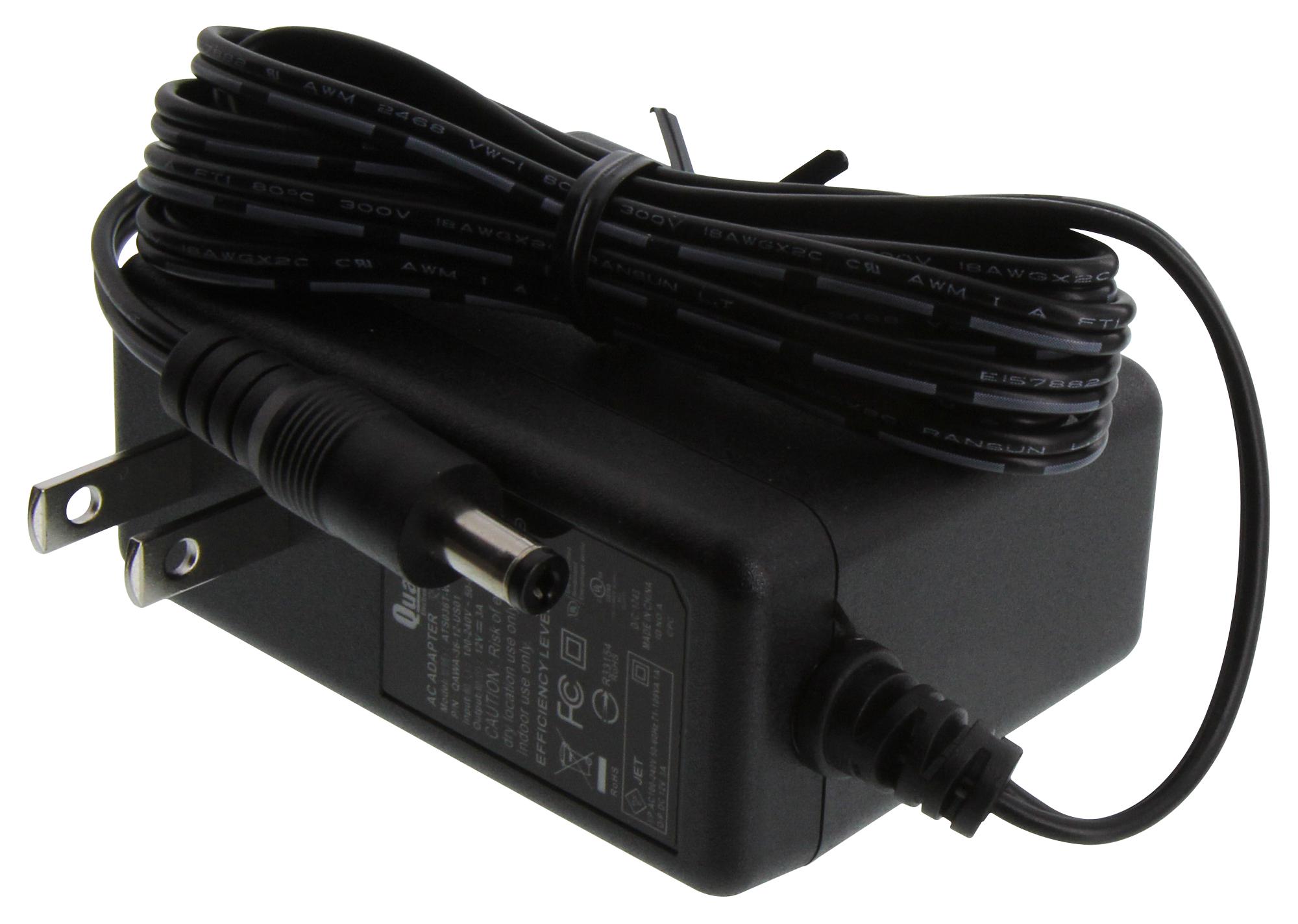 Qualtek Series QAWA 30/36 Watts Power Supply: QAWA3612US01