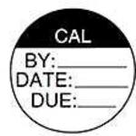 QCC500 TE Connectivity Circular Calibration Label | myMectronic