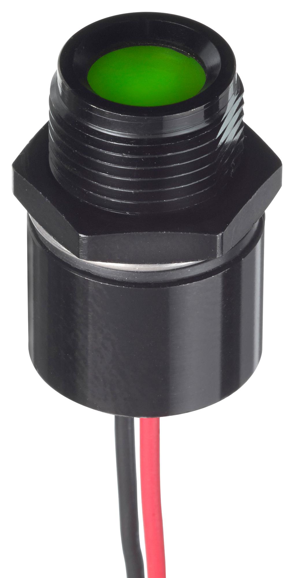 APEM Series QRM145BXXHG02E LED Indicator: Panel Mount 14mm
