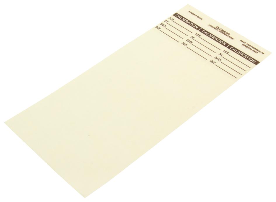 TE QUP3BR – Reliable Calibration Labels for Industrial Applications