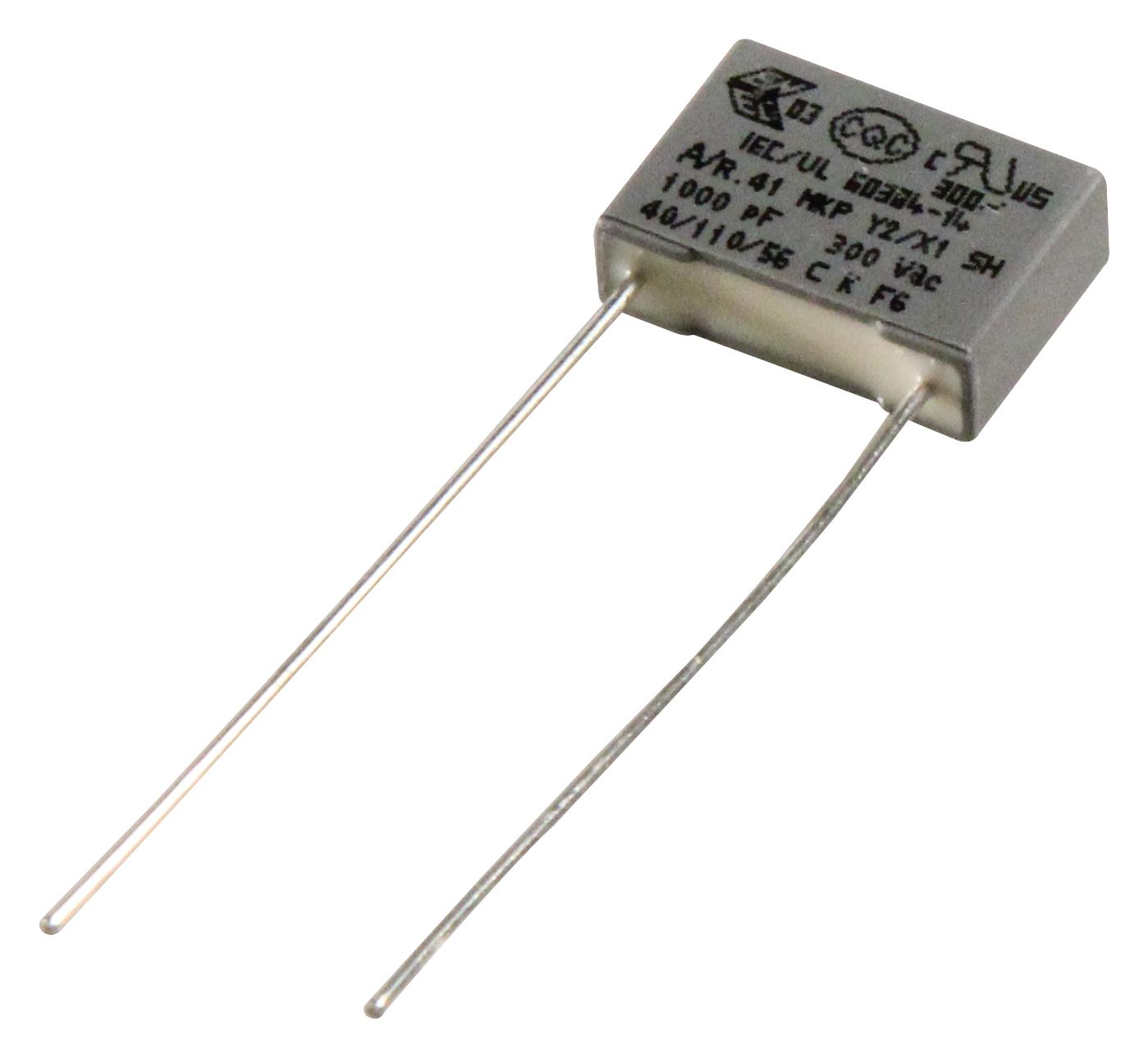 KEMET Series R41 EMI Suppression: 300 VAC Automotive Grade Polypropylene Capacitor