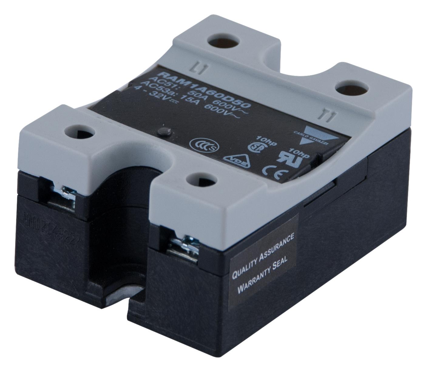 Carlo Gavazzi Series Solid State Relay: 125A Control Voltage 20-280VAC RAM1A60A125