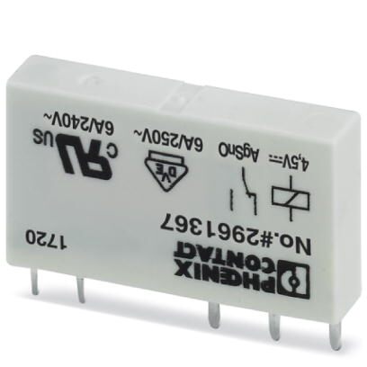 REL-MR-  4 5DC/21 PHOENIX CONTACT Single Pole Miniature Power Relay | myMectronic