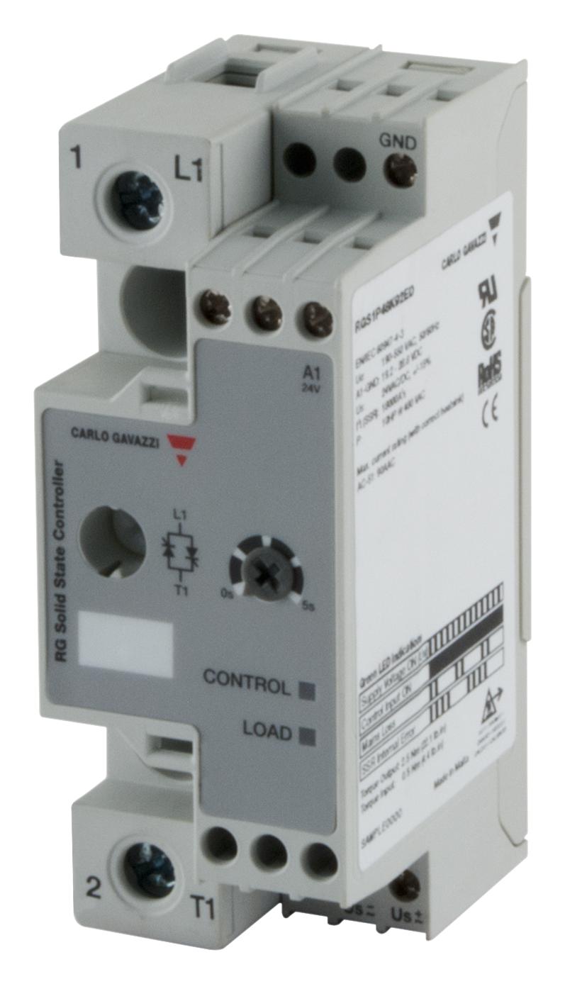 Carlo Gavazzi Series 1-Pole Soft Start Switching Load Relay: RGS1P48K92ED