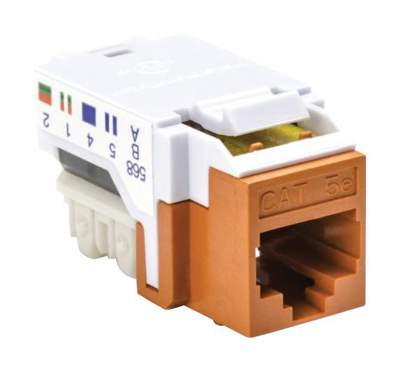 HellermannTytor Series Networking Jacks: RJ45FC5EORN