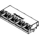 RJE7248814B1 AMPHENOL COMMERCIAL PRODUCTS Modular Jack 1x4 Ports | myMectronic