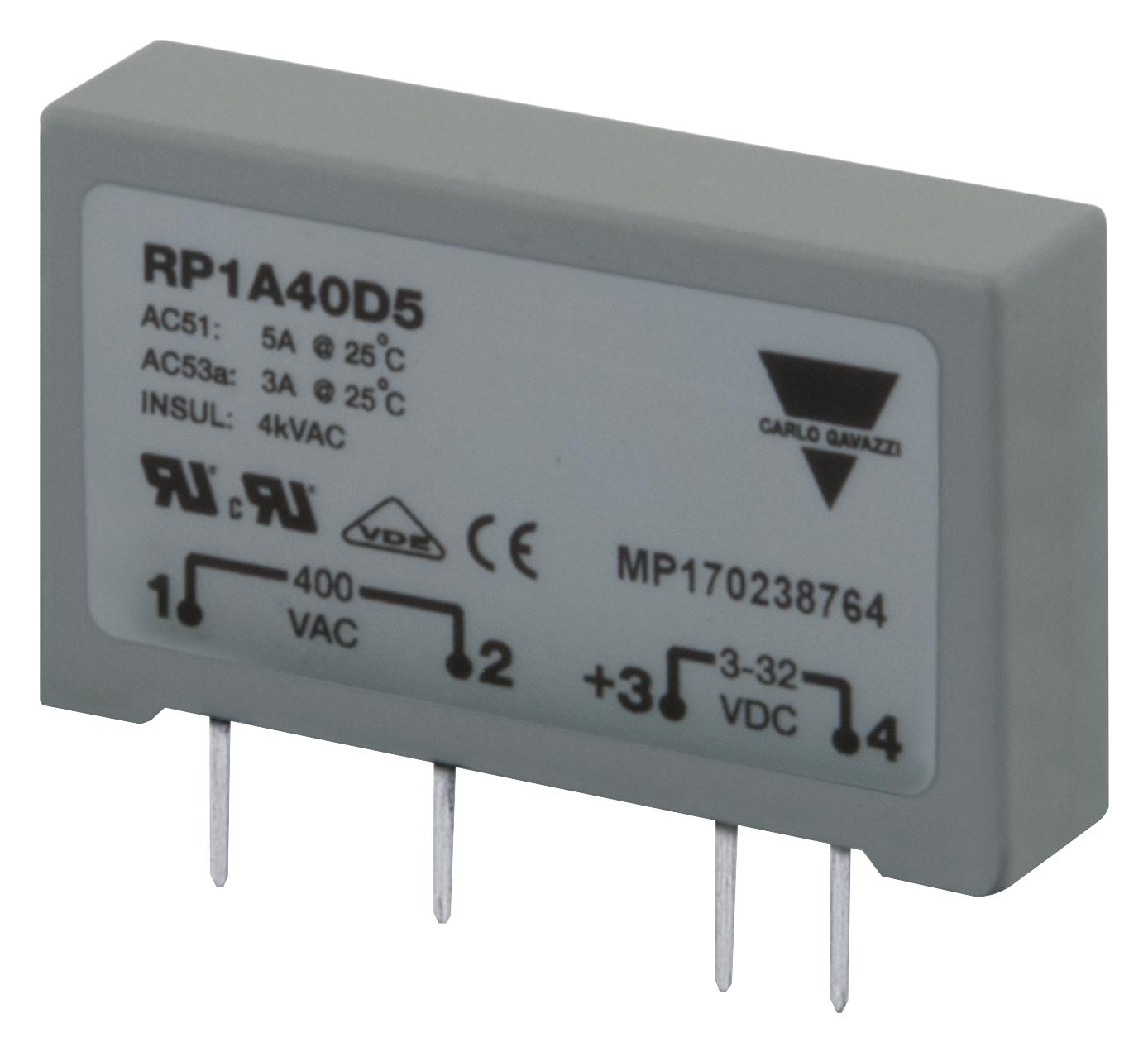 Buy Carlo Gavazzi RP1A23D5 Solid State Relay Part Number RP1A23D5 Online